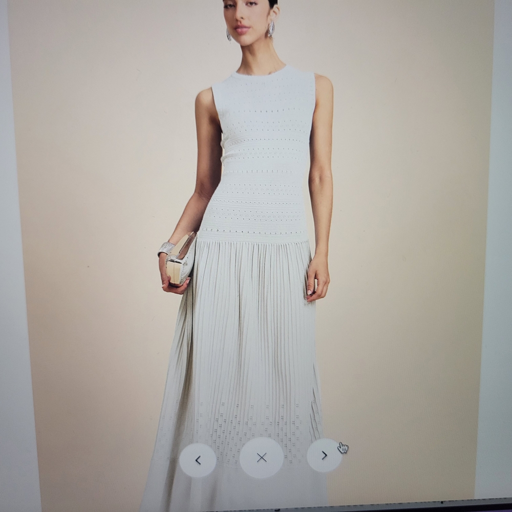 Commense White Sleeveless Maxi Dress